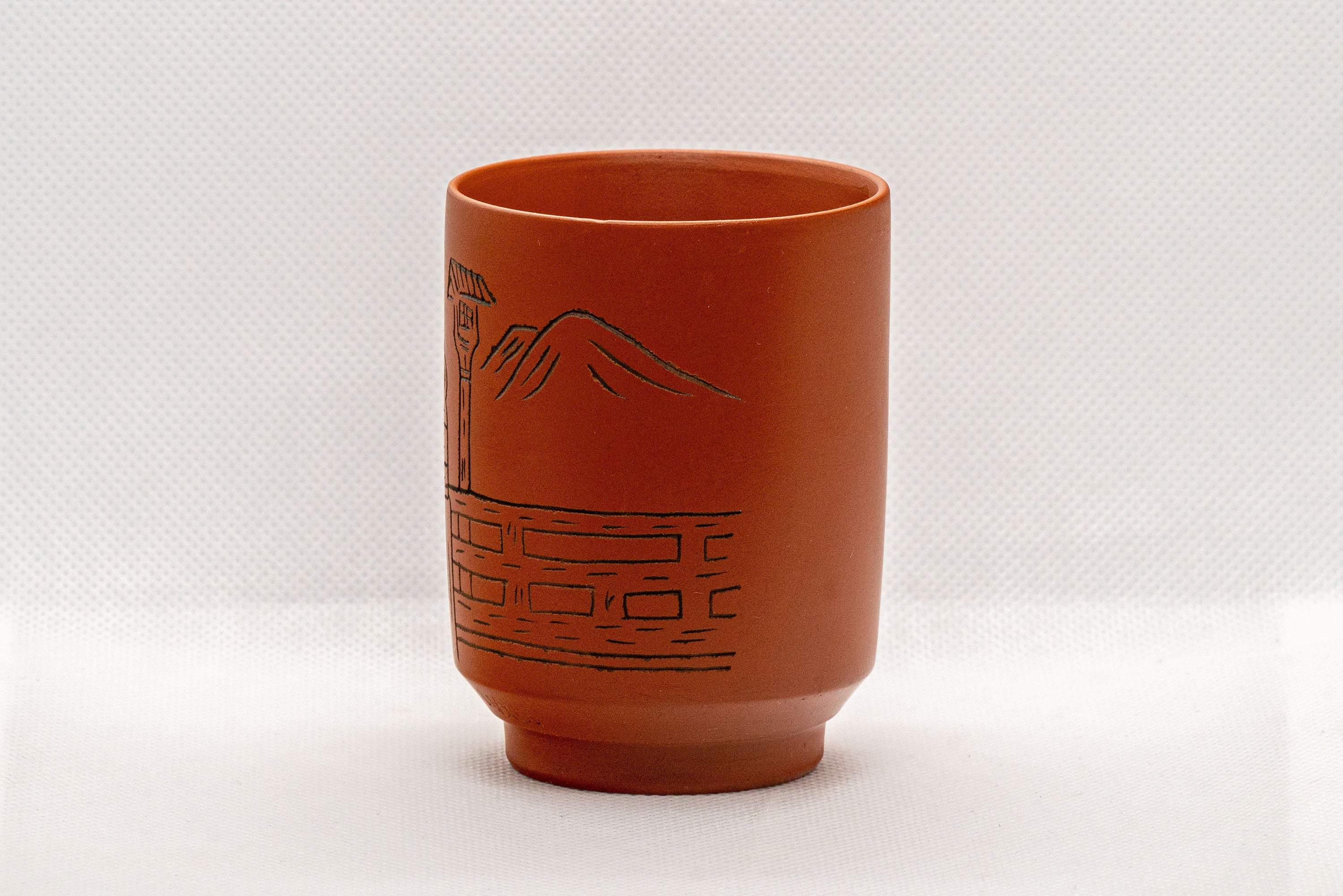 Japanese Teacup - いわぎん Iwagin Tsutsu-gata Tokoname-yaki Yunomi - 150ml