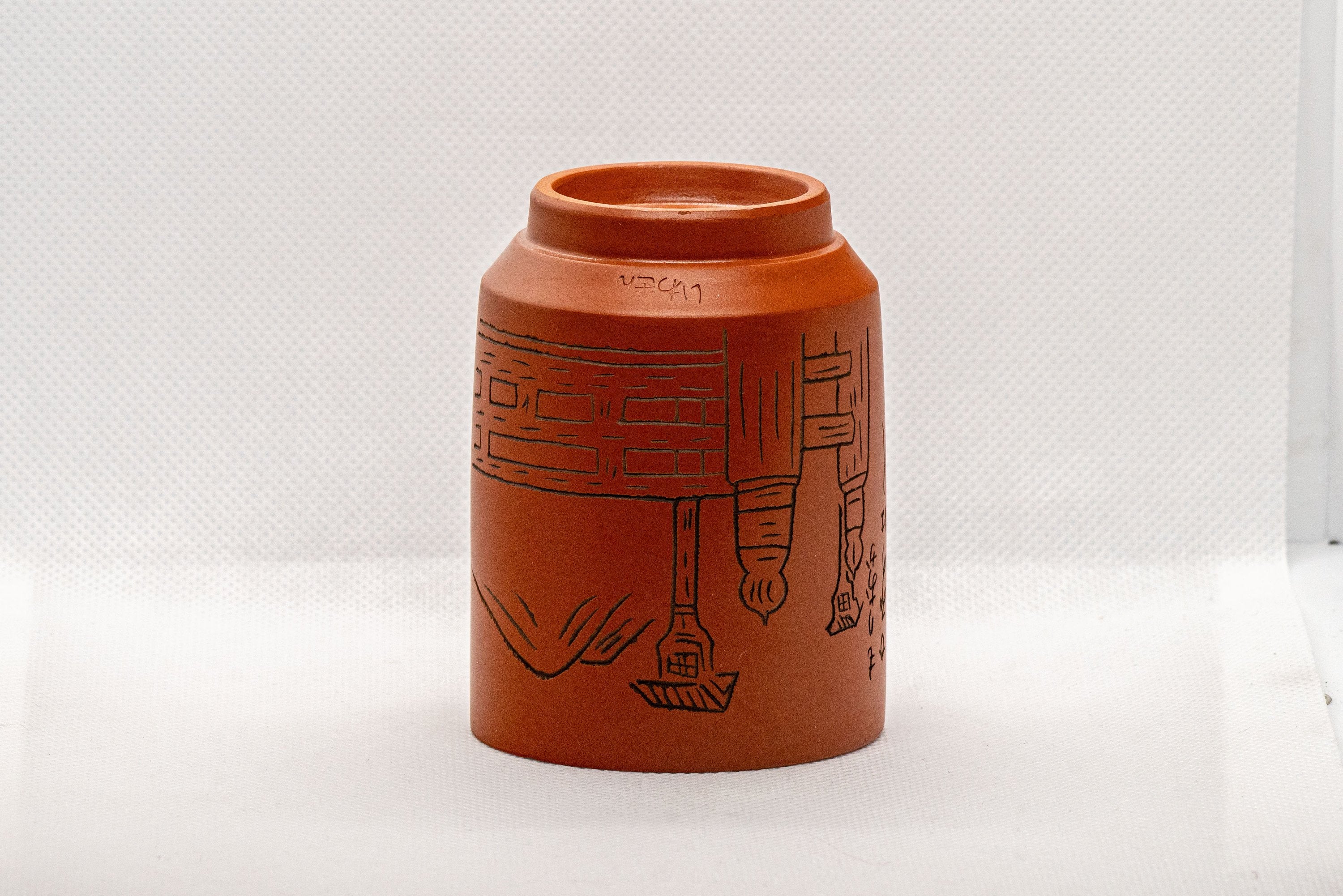 Japanese Teacup - いわぎん Iwagin Tsutsu-gata Tokoname-yaki Yunomi - 150ml