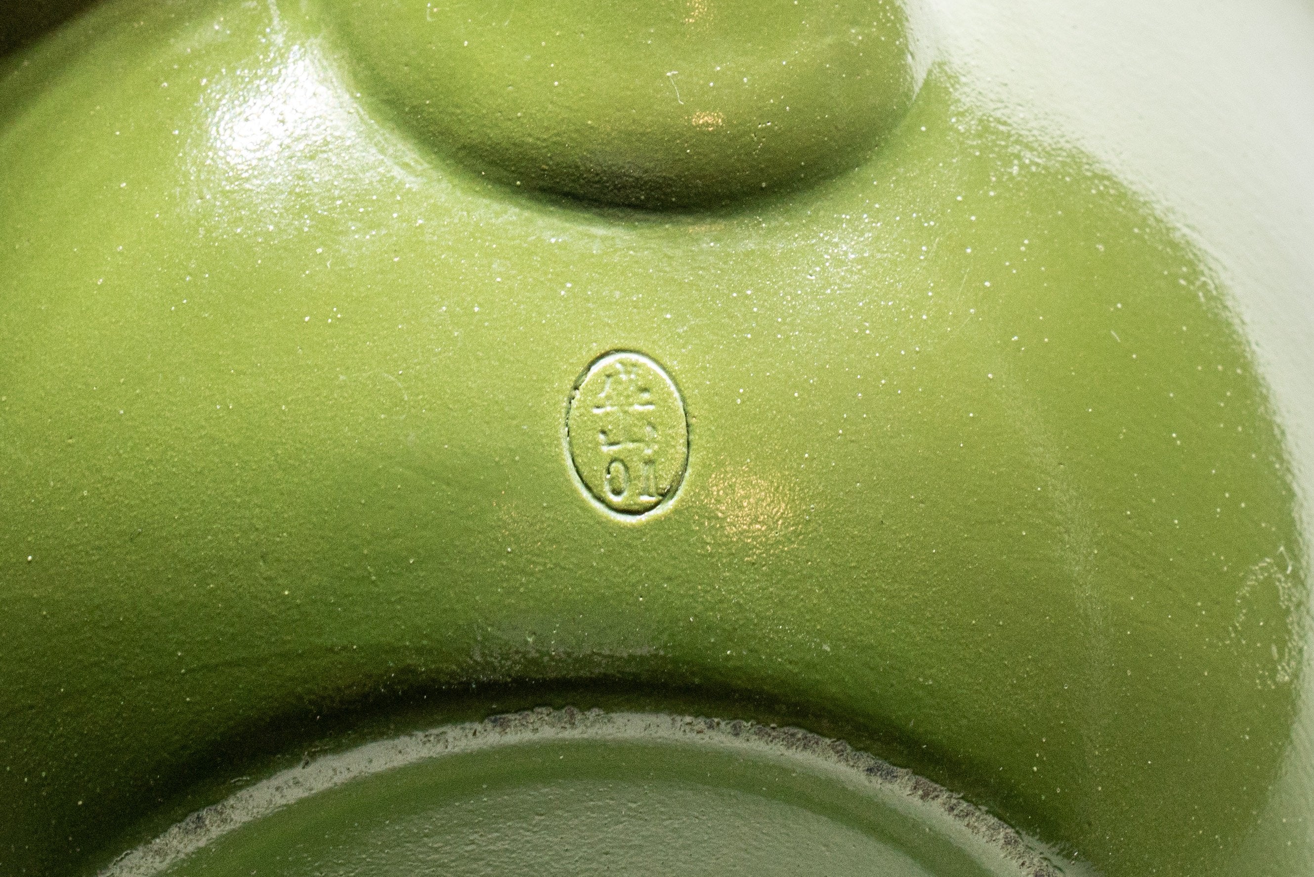 Japanese Kyusu - Floral Green Tokoname-yaki Teapot - 250ml