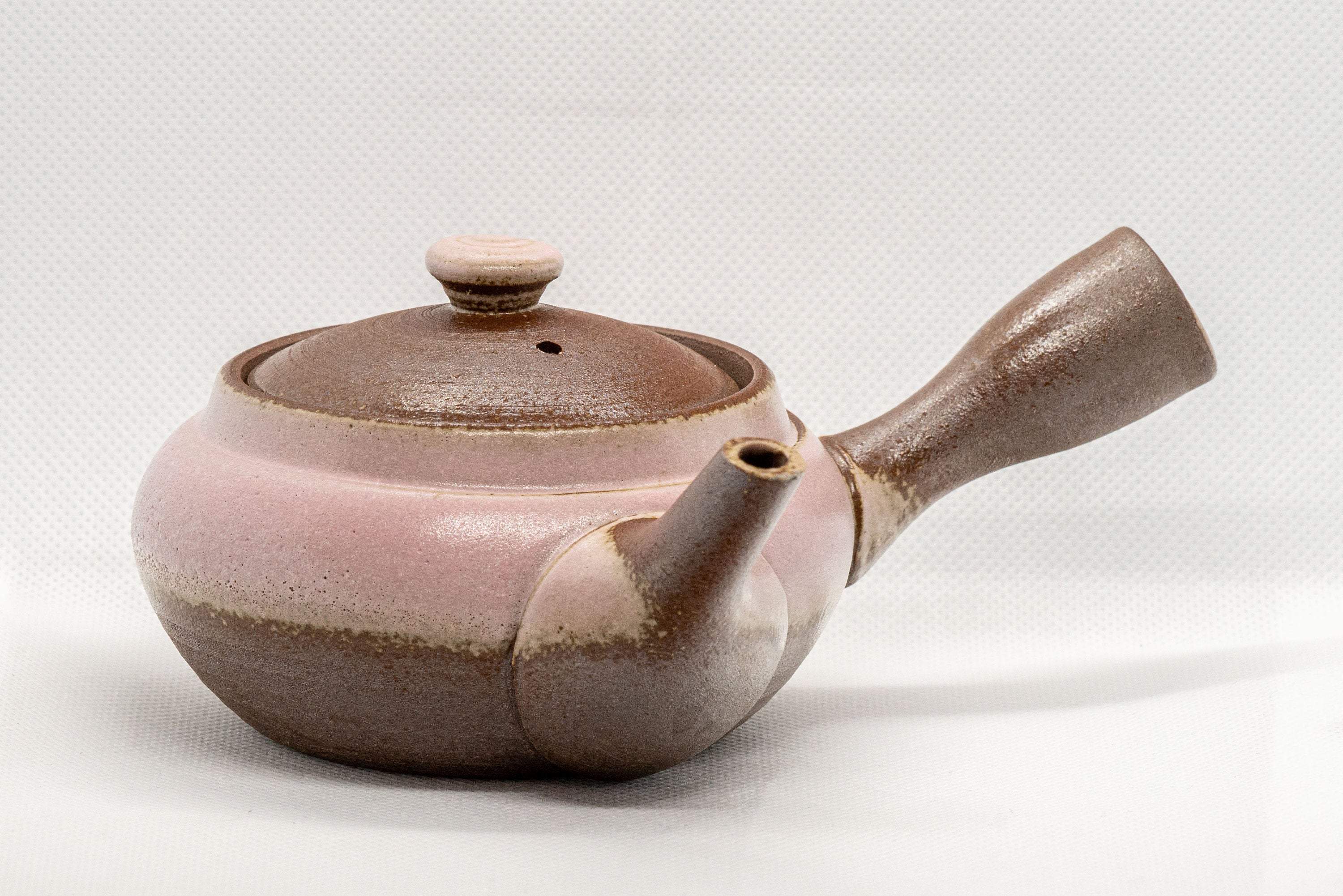 Japanese Kyusu - Pink Ash Glazed Banko-yaki Teapot - 210ml