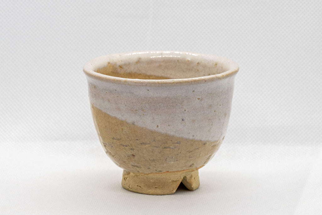 Japanese Teacup - White Glazed Hagi-yaki Yunomi - 125ml