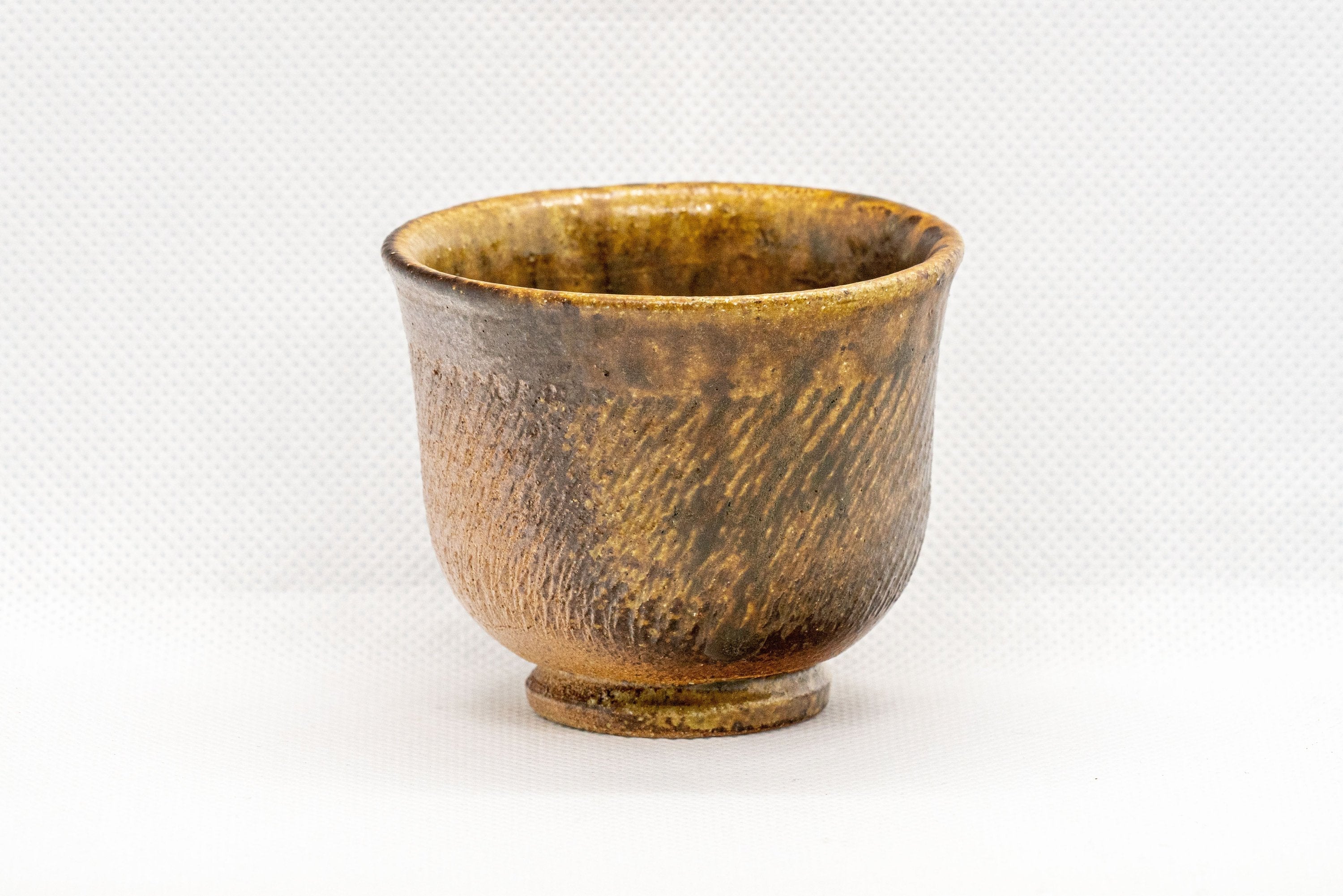 Japanese Teacups - Set of 4 Tochiri Brown Senchawan - 75ml