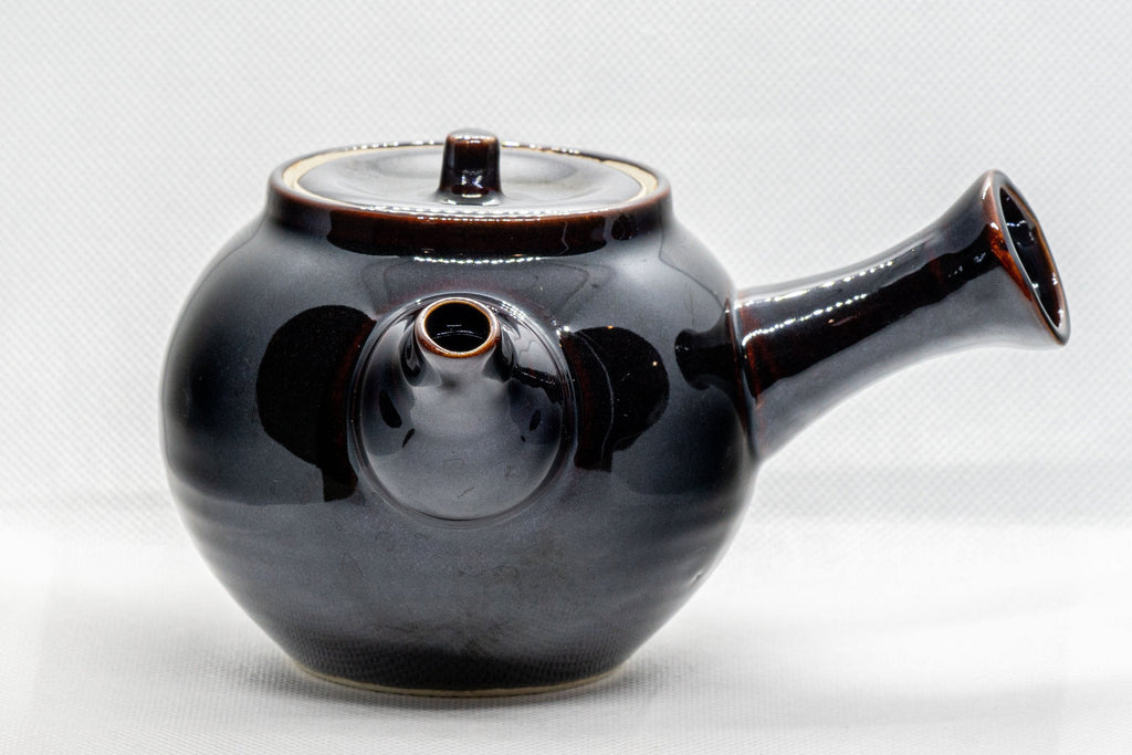 Japanese Kyusu - Tenmoku Maru-gata Arita-yaki Teapot - 400ml