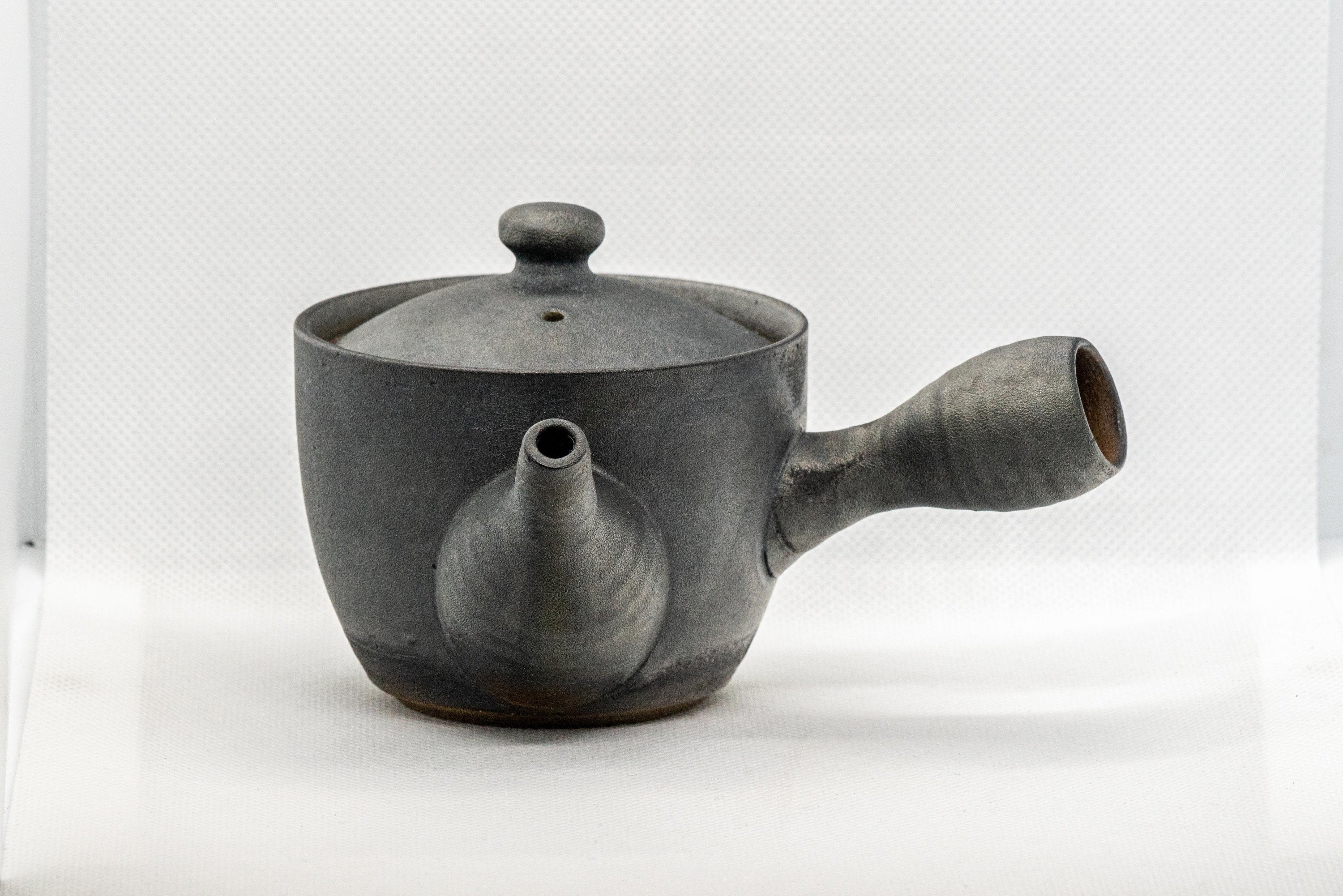 Japanese Kyusu - Matte Black Soko-ami Teapot - 175ml