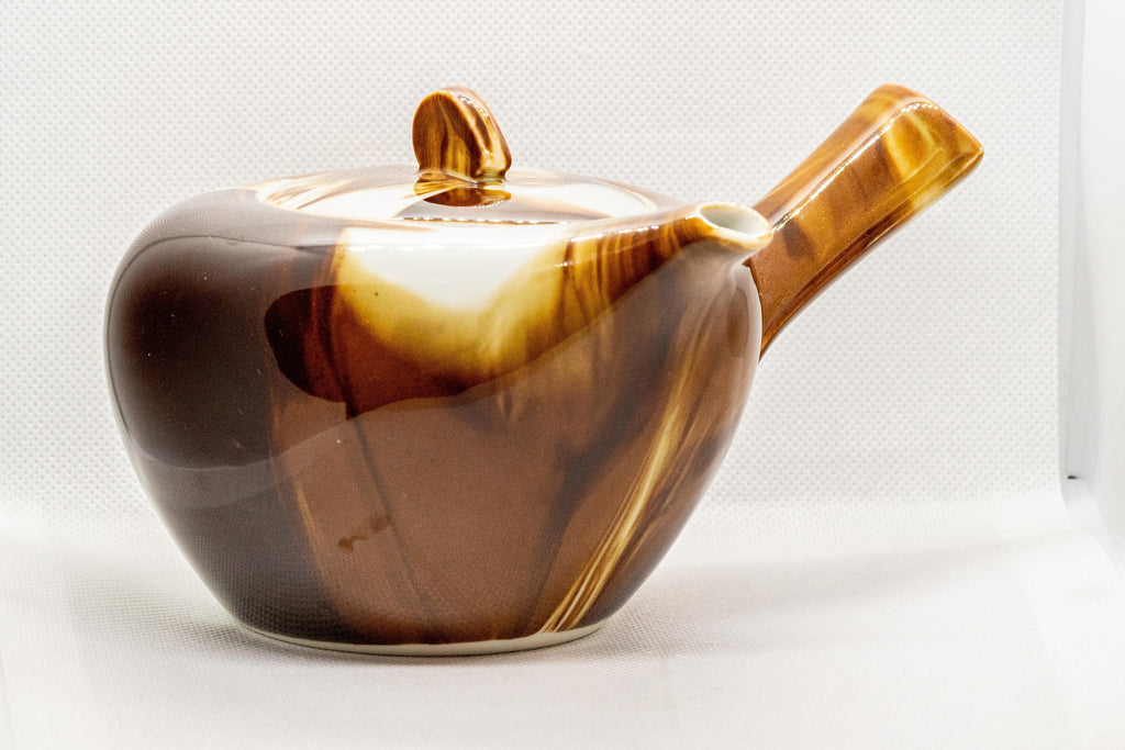 Japanese Kyusu - Marbled Porcelain Debeso Teapot - 500ml