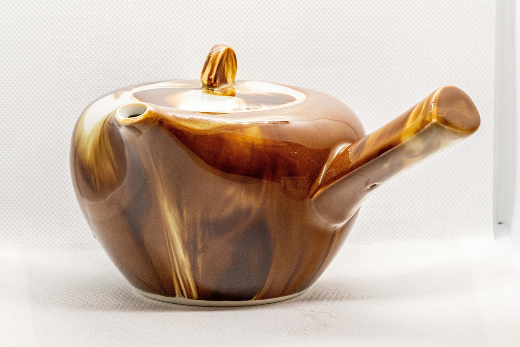 Japanese Kyusu - Marbled Porcelain Debeso Teapot - 500ml
