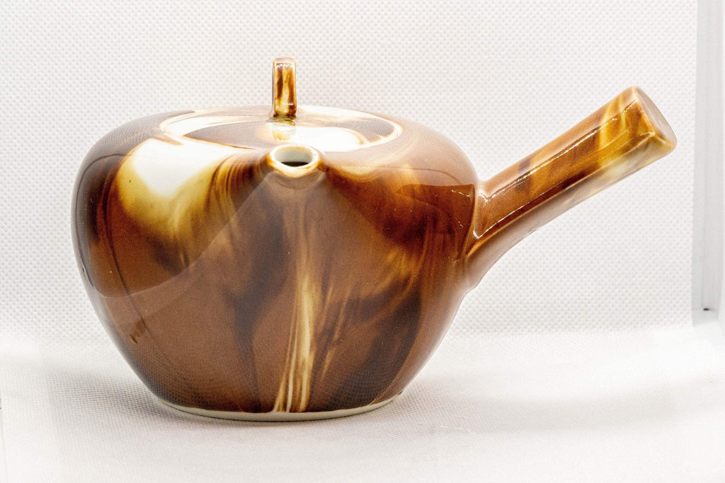 Japanese Kyusu - Marbled Porcelain Debeso Teapot - 500ml
