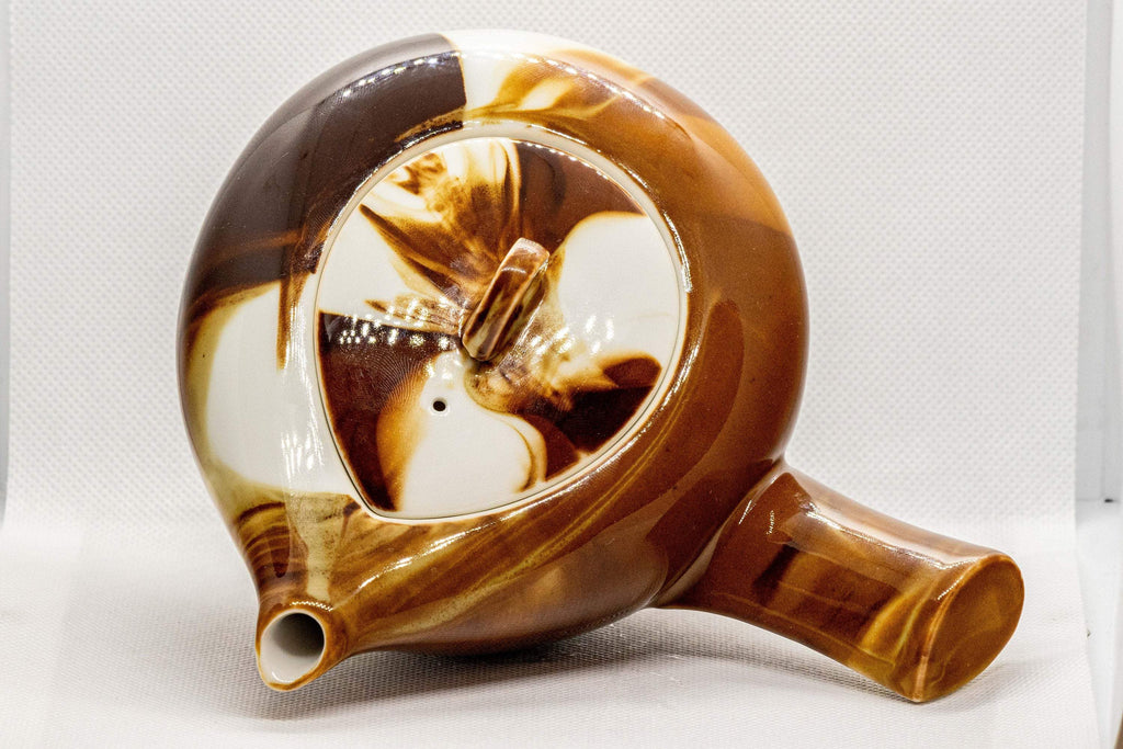 Japanese Kyusu - Marbled Porcelain Debeso Teapot - 500ml