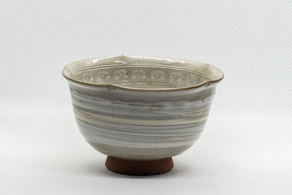 Japanese Teacup - Hakeme Momo-gata Yunomi - 120ml