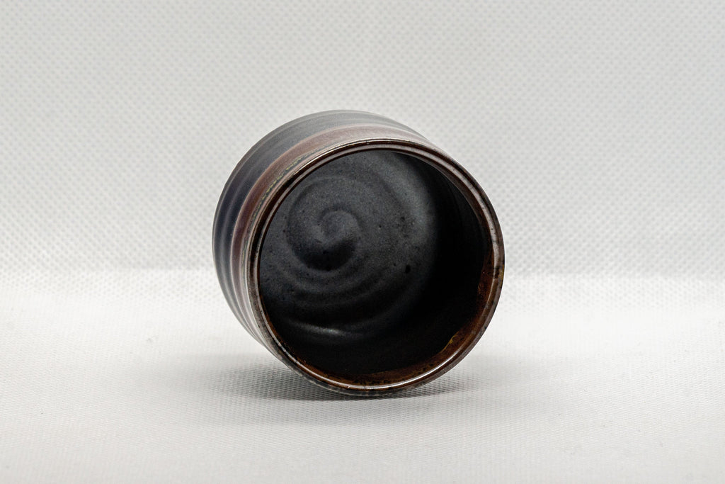 Japanese Teacup - Tenmoku Glazed Tsutsu-gata Yunomi - 65ml
