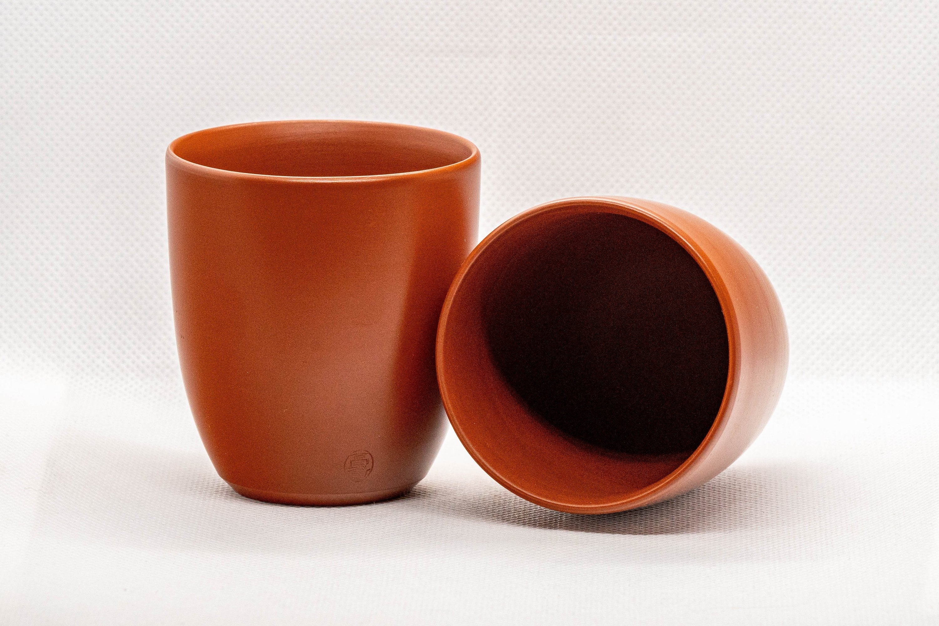 Japanese Teacups - Pair of Takasuke Tokoname-yaki Yunomi - 120ml