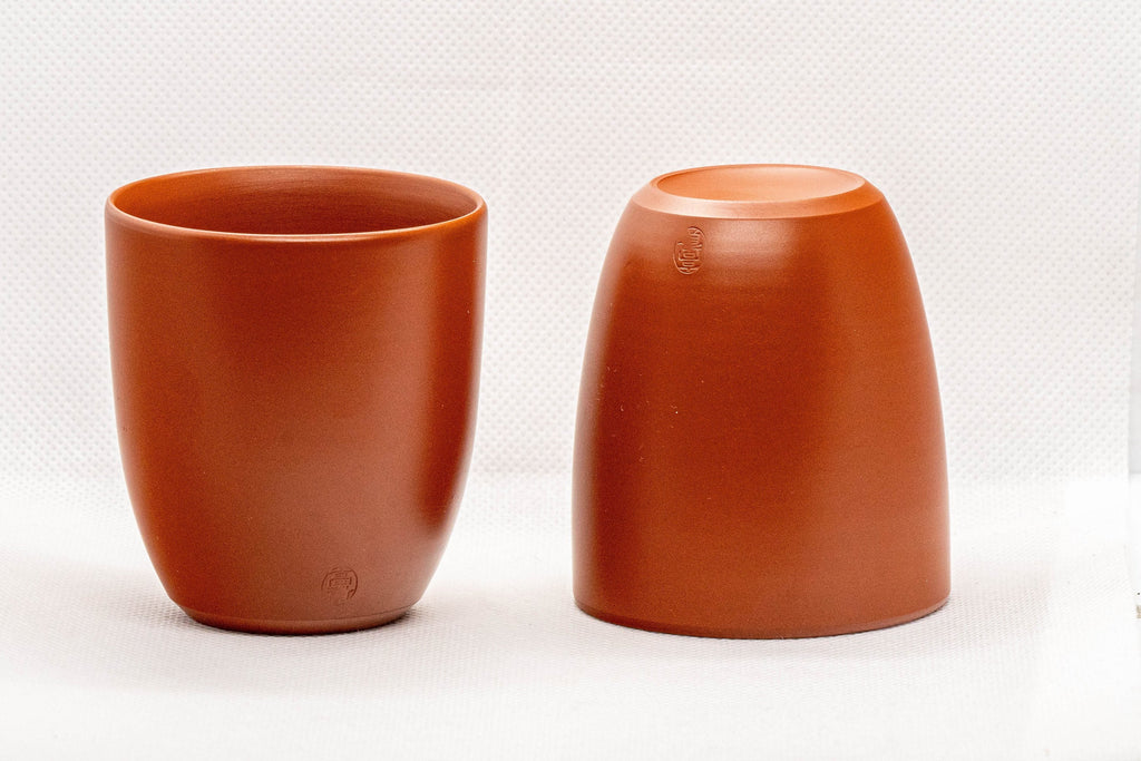 Japanese Teacups - Pair of Takasuke Tokoname-yaki Yunomi - 120ml