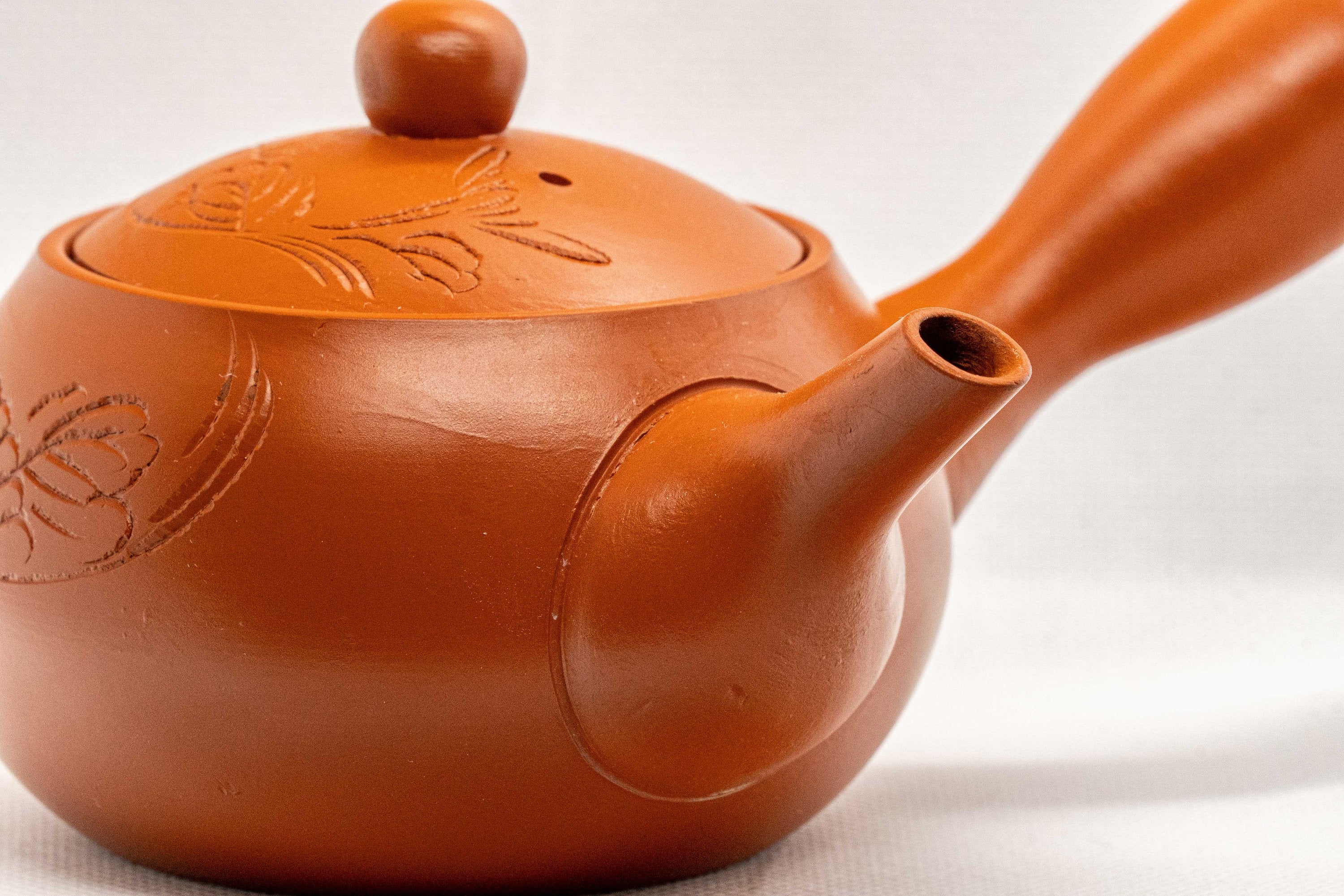 Japanese Kyusu - Maru-gata Tokoname-yaki Debeso Teapot - 260ml