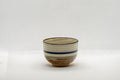 Japanese Teacup - Striped Stoneware Wan-nari Guinomi - 40ml
