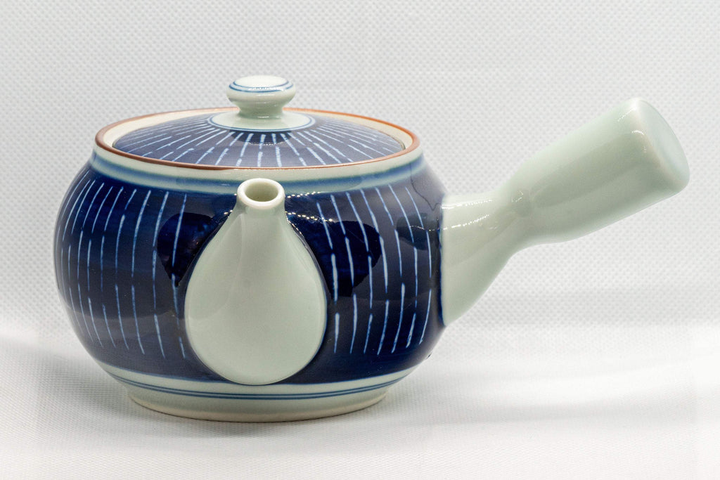 Japanese Kyusu - Blue White Tokusa Arita-yaki - 420ml