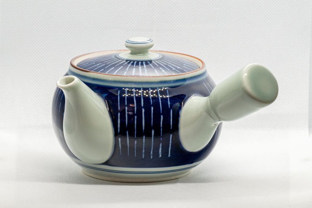 Japanese Kyusu - Blue White Tokusa Arita-yaki - 420ml