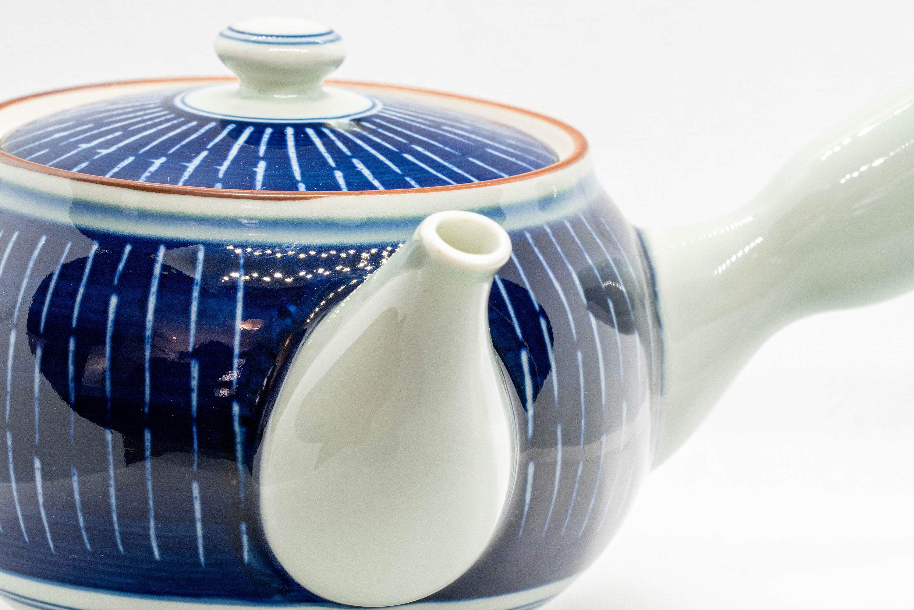 Japanese Kyusu - Blue White Tokusa Arita-yaki - 420ml