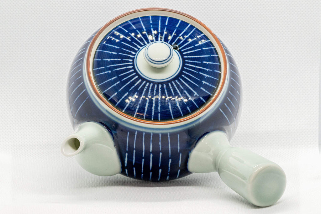 Japanese Kyusu - Blue White Tokusa Arita-yaki - 420ml