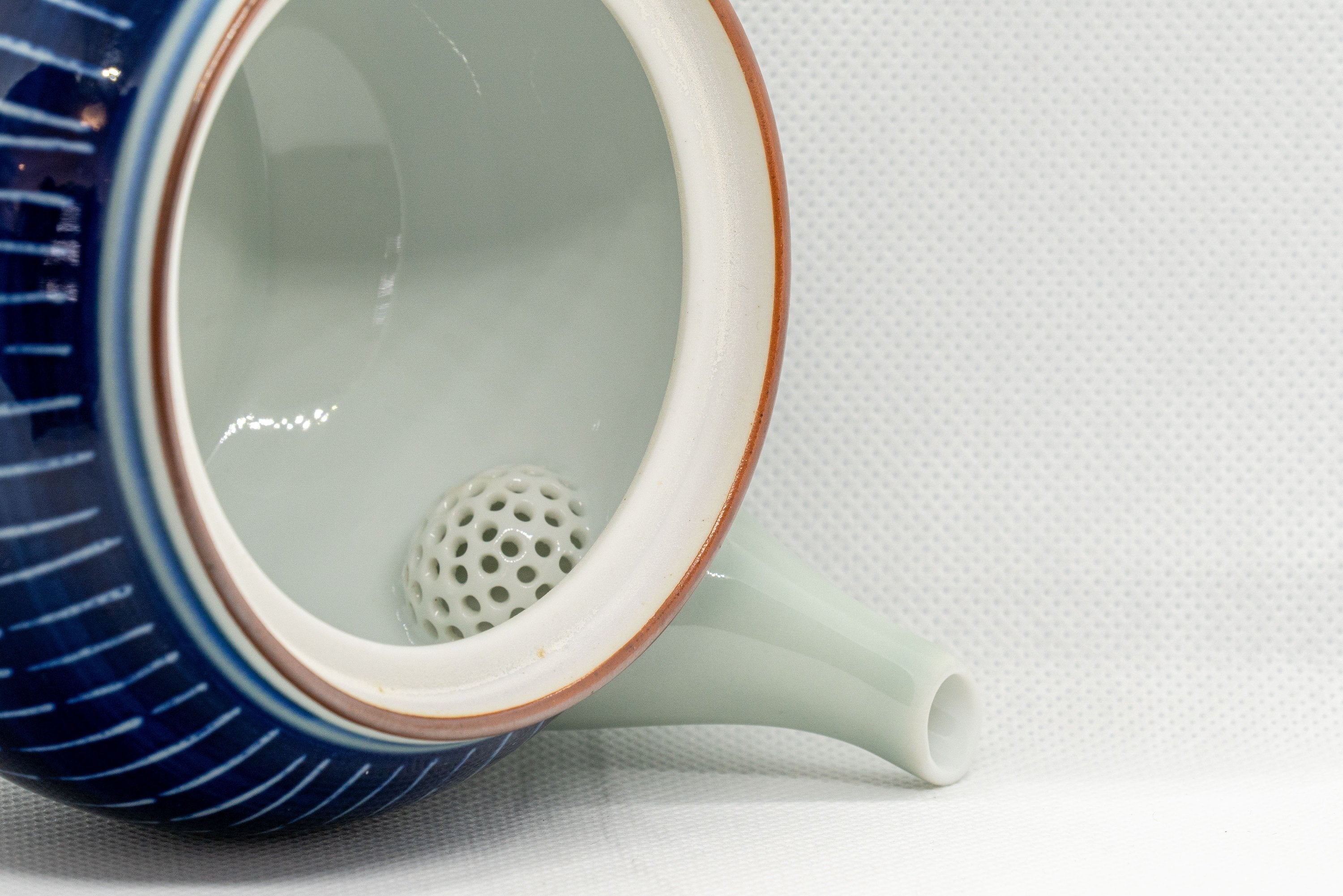 Japanese Kyusu - Blue White Tokusa Arita-yaki - 420ml