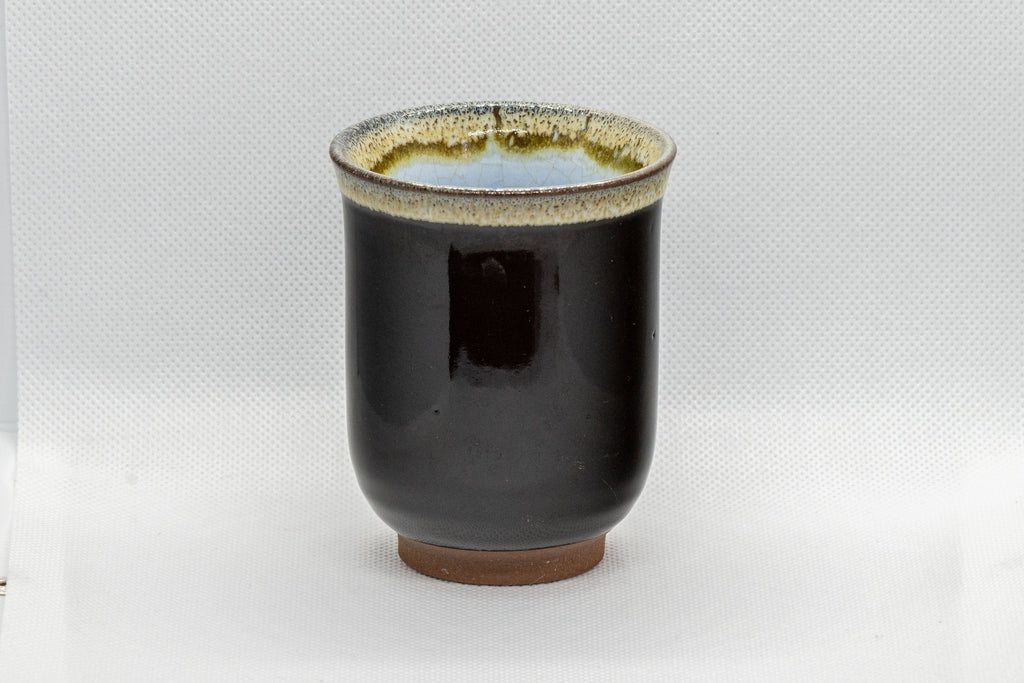 Japanese Teacup - Hare's Fur Glazed Tsutsu-gata Yunomi - 160ml
