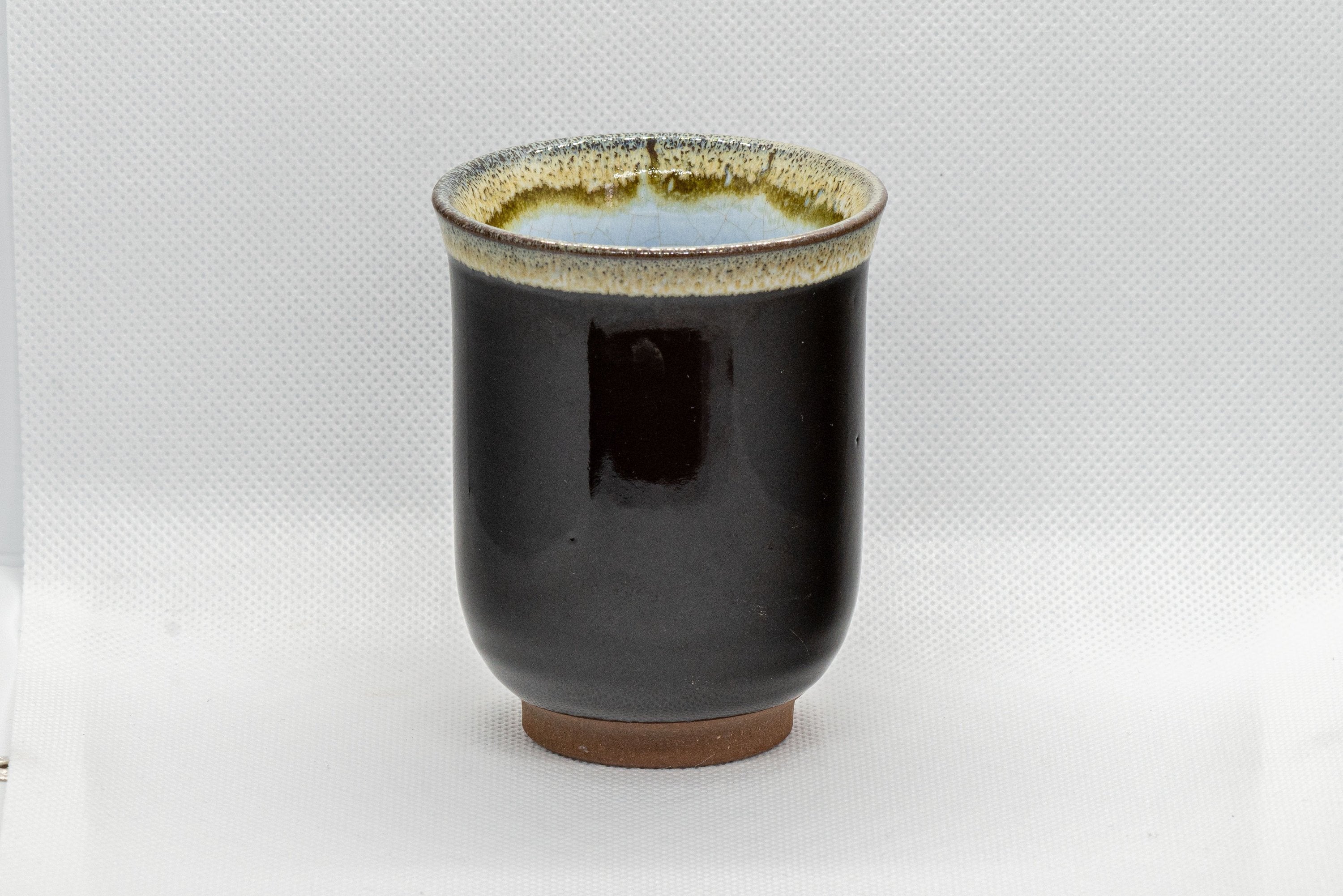 Japanese Teacup - Hare's Fur Glazed Tsutsu-gata Yunomi - 160ml