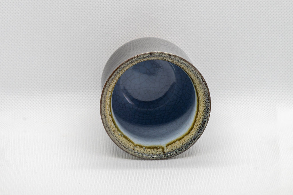 Japanese Teacup - Hare's Fur Glazed Tsutsu-gata Yunomi - 160ml