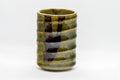 Japanese Teacup - Spiral Green Tsutsu-gata Yunomi - 130ml