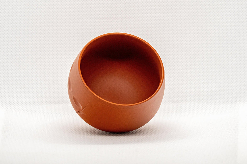 Japanese Teacup - Engraved Tokoname-yaki Yunomi - 125ml