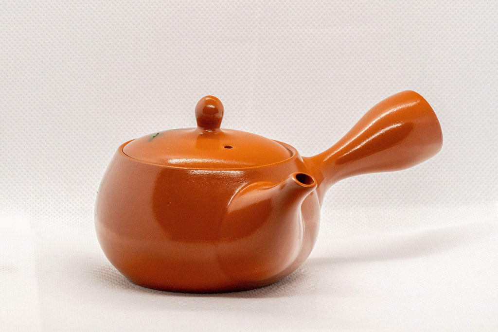 Japanese Kyusu - Floral Tokoname-yaki Side-handled Teapot - 175ml