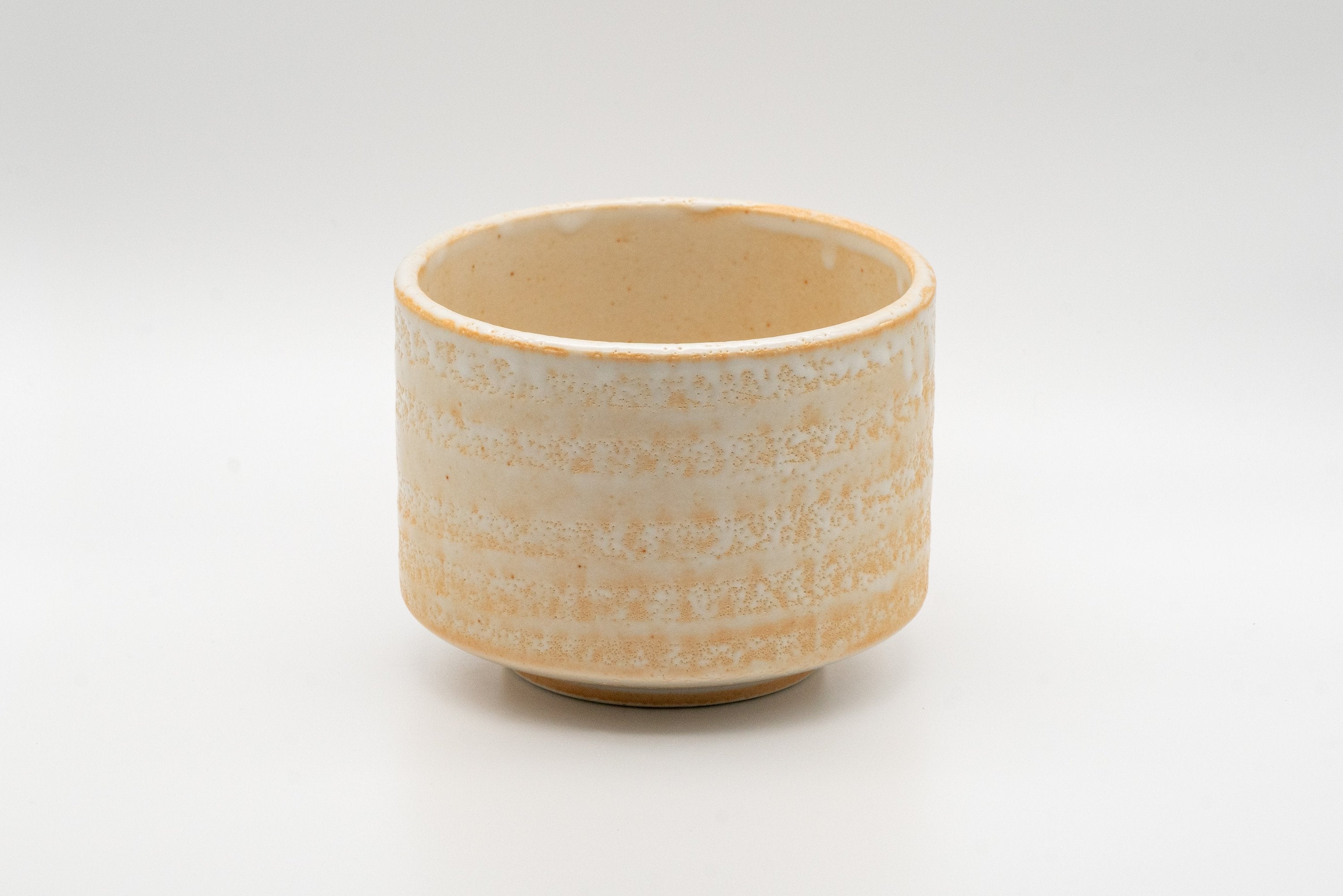 Japanese Matcha Bowl - Shino Glazed Hantsutsu-gata Chawan - 400ml