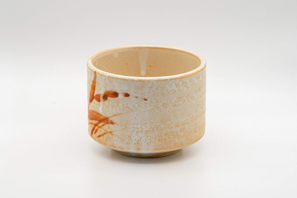 Japanese Matcha Bowl - Shino Glazed Hantsutsu-gata Chawan - 400ml