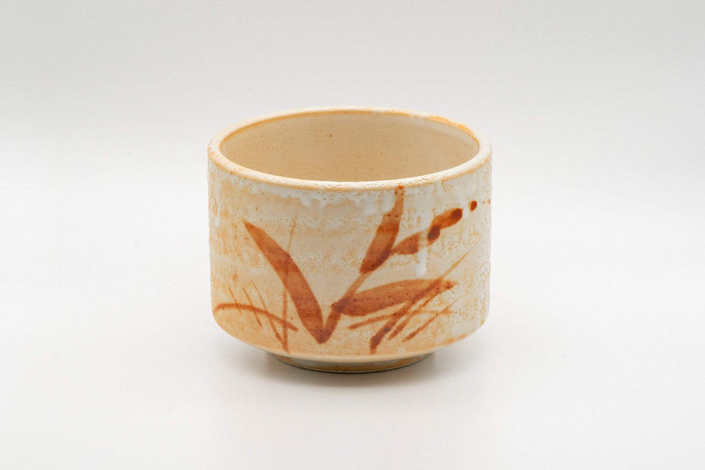 Japanese Matcha Bowl - Shino Glazed Hantsutsu-gata Chawan - 400ml