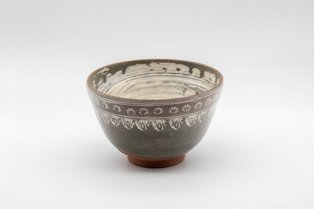 Japanese Matcha Bowl - Asami Yoshizou 吉峯窯 Wan-nari Kyo-yaki Chawan - 350ml