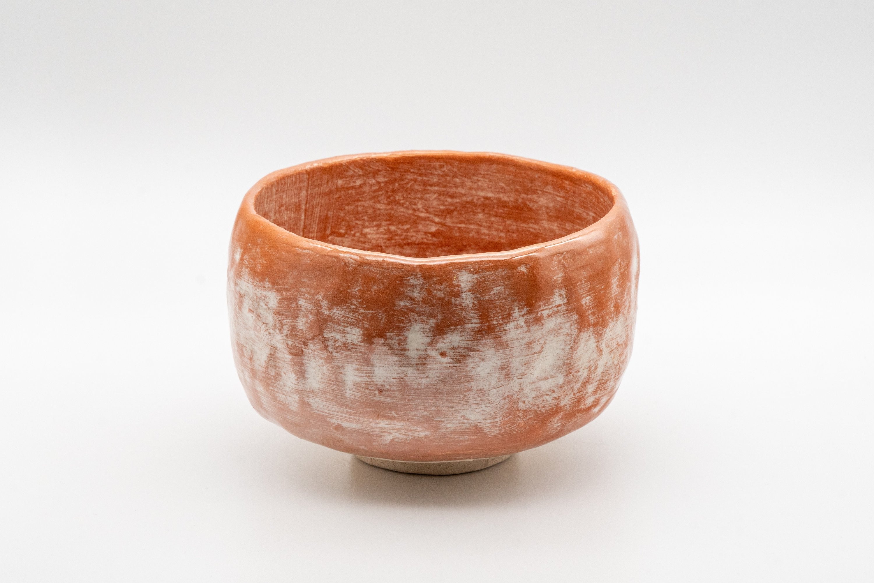 Japanese Matcha Bowl Set - Wabi-sabi Hantsutsu-gata Chawan with Bamboo Chasen Whisk and Chashaku Scoop - 450ml
