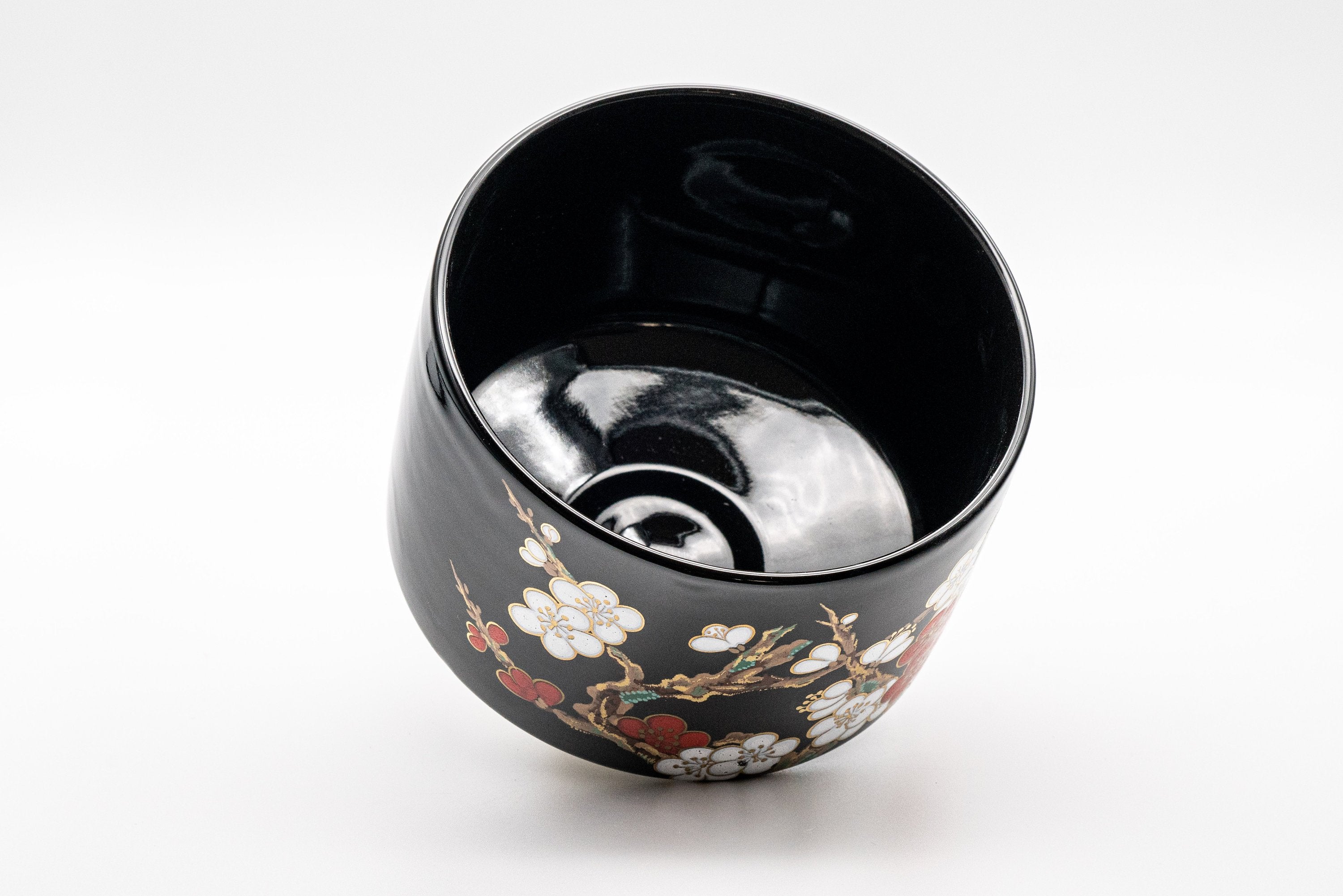 Japanese Matcha Bowl - Plum Blossoms Tsutsu-gata Chawan - 500ml