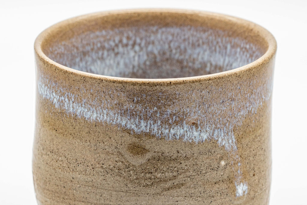 Japanese Teacup - Hare's Fur Stoneware Tsutsu-gata Yunomi - 185ml
