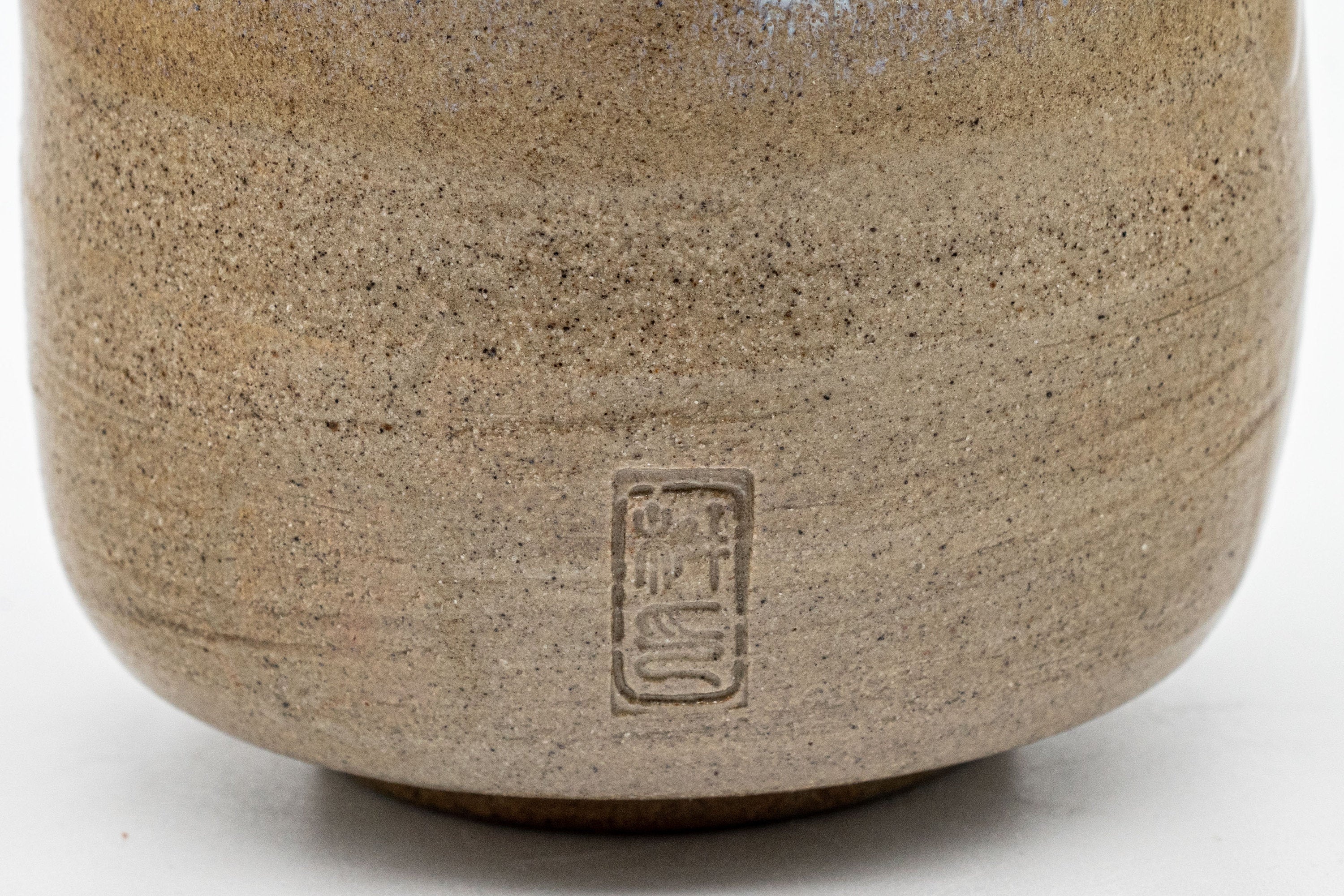 Japanese Teacup - Hare's Fur Stoneware Tsutsu-gata Yunomi - 185ml