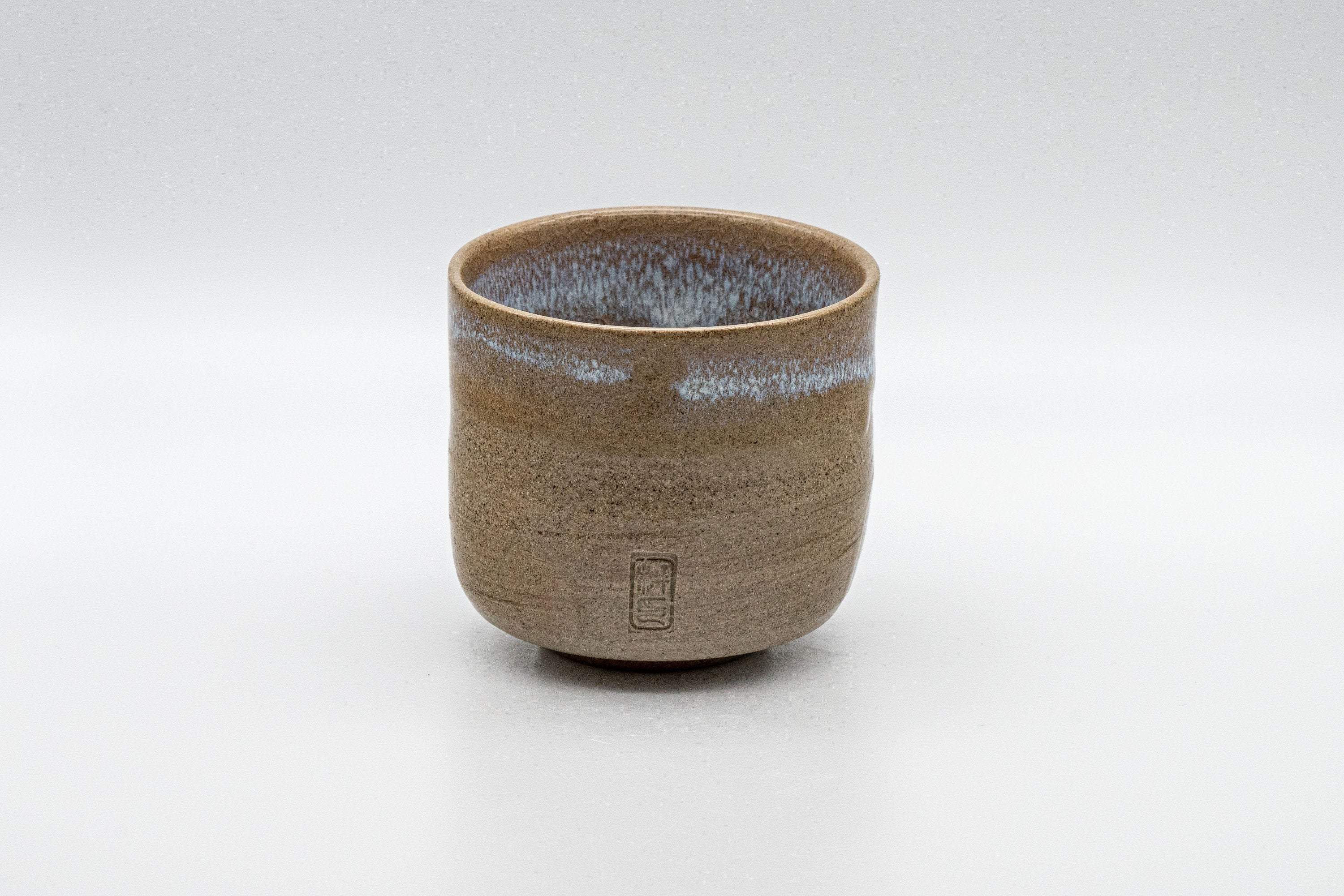 Japanese Teacup - Hare's Fur Stoneware Tsutsu-gata Yunomi - 185ml