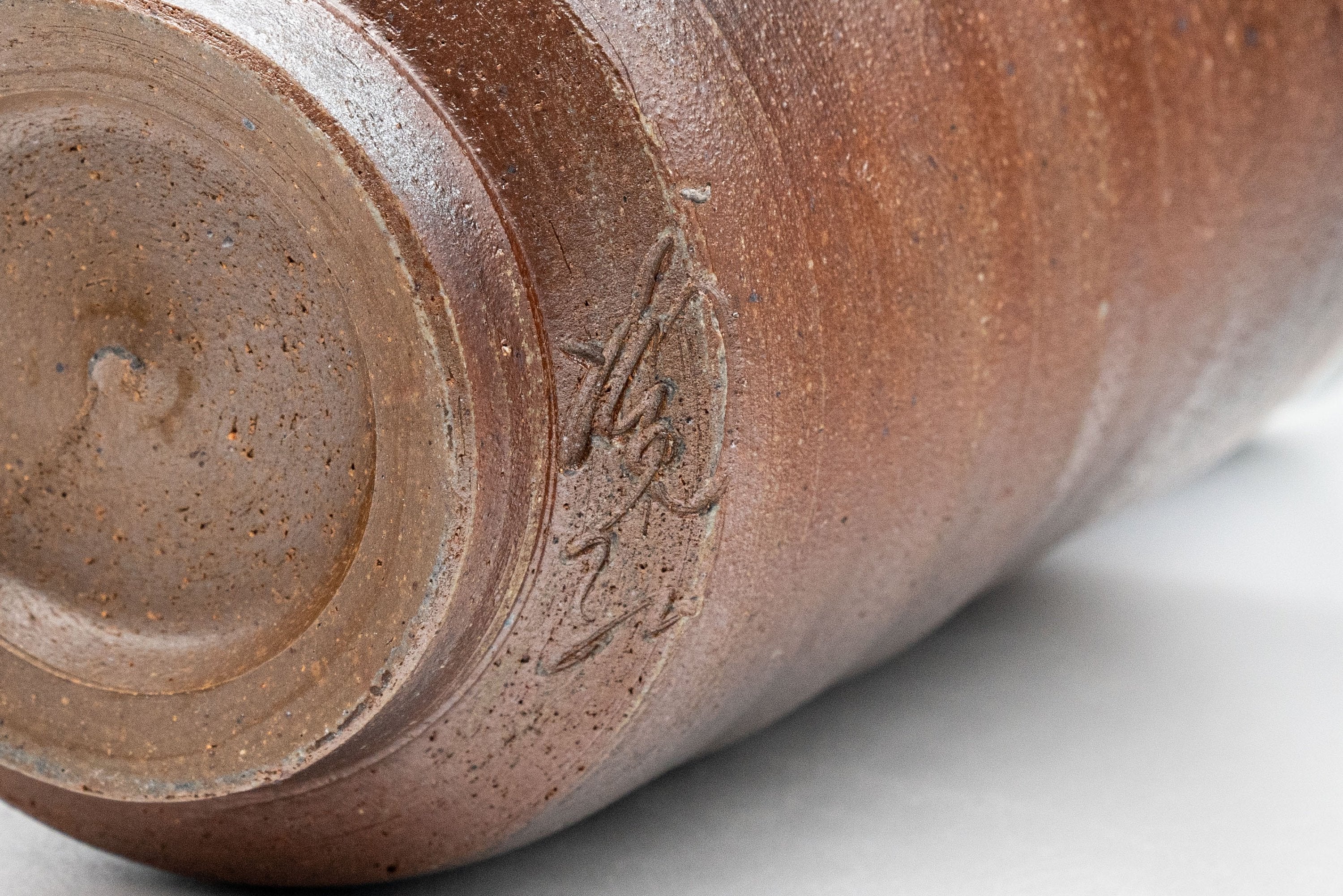 Japanese Teacup - Tsutsu-gata Bizen-yaki Yunomi - 160ml