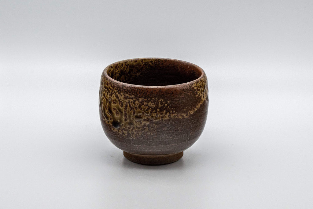 Japanese Teacup - Dark Brown Glazed Yunomi - 145ml