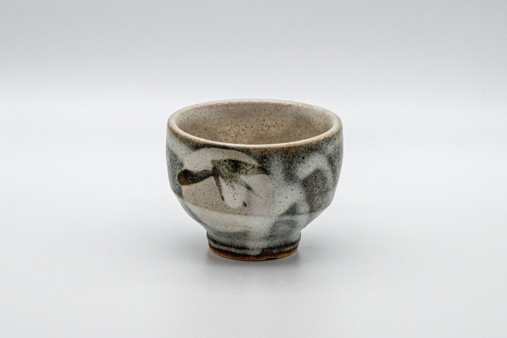 Japanese Teacup - Leafy Grey Yunomi - 125ml