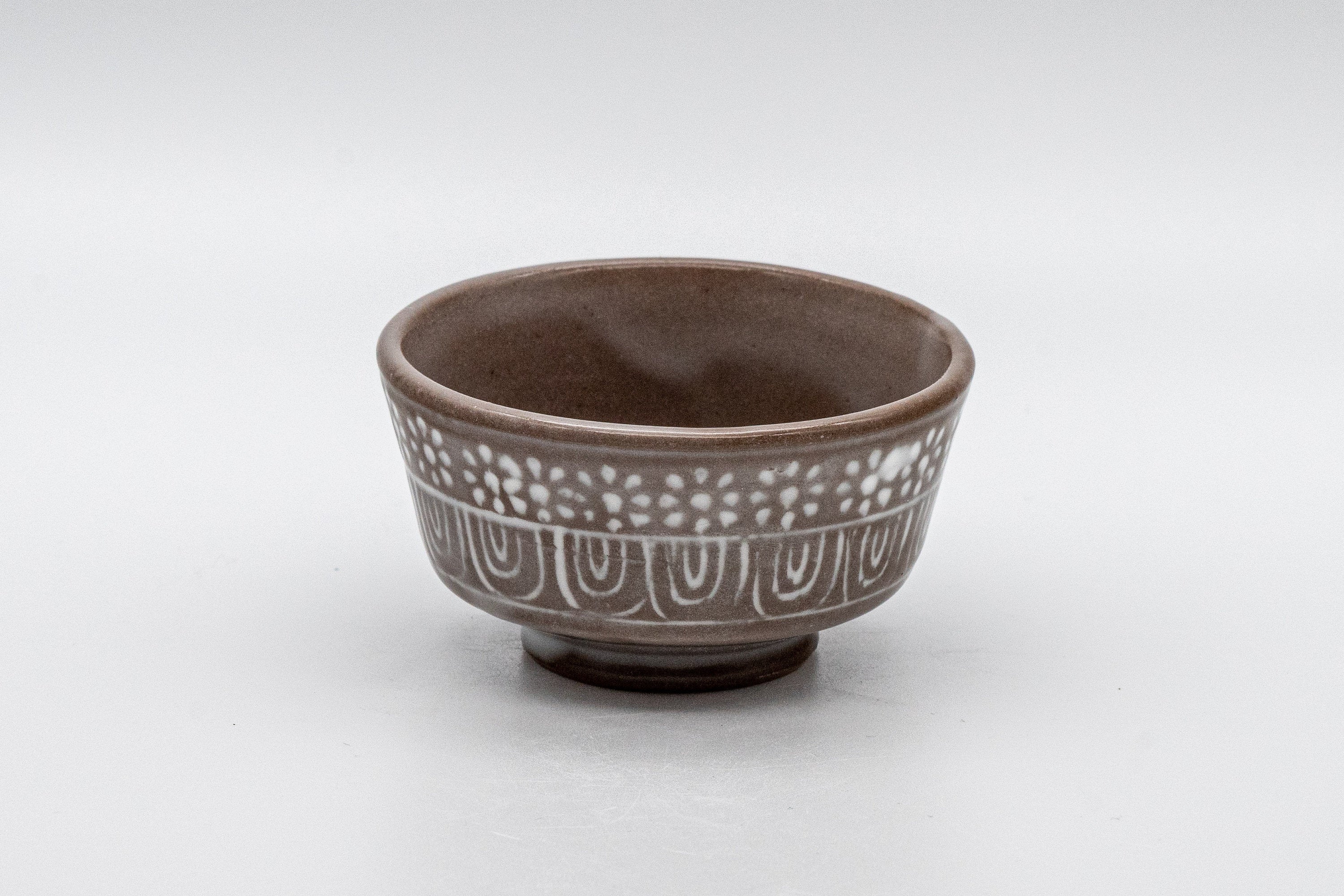 Japanese Teacup - Patterned Shallow Guinomi - 55ml
