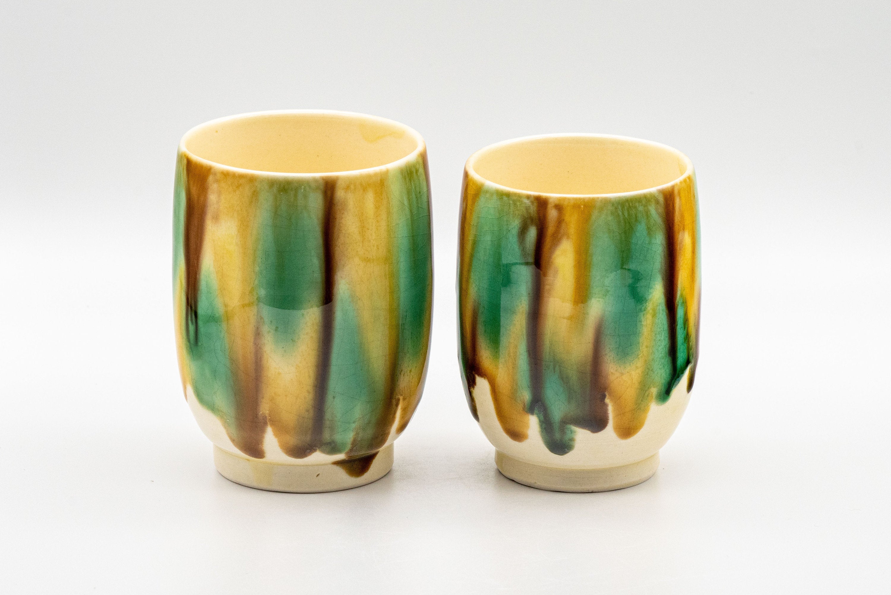 Japanese Teacups - Couple's Pair of 秀 Meoto Yunomi - 150ml
