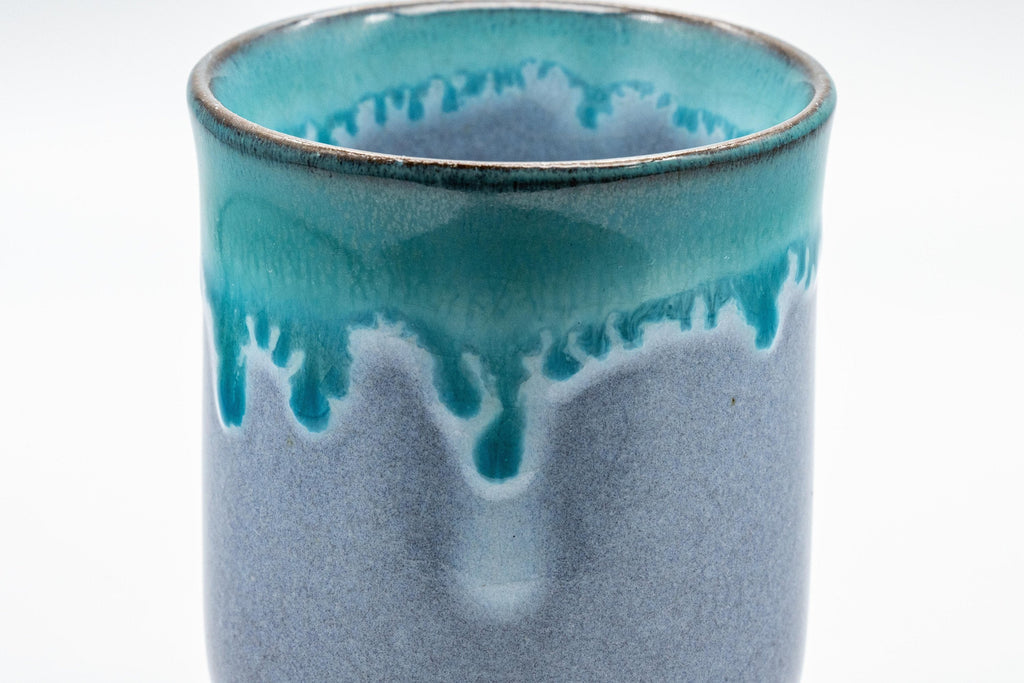 Japanese Teacup - Turquoise Tsutsu-gata Yunomi - 170ml
