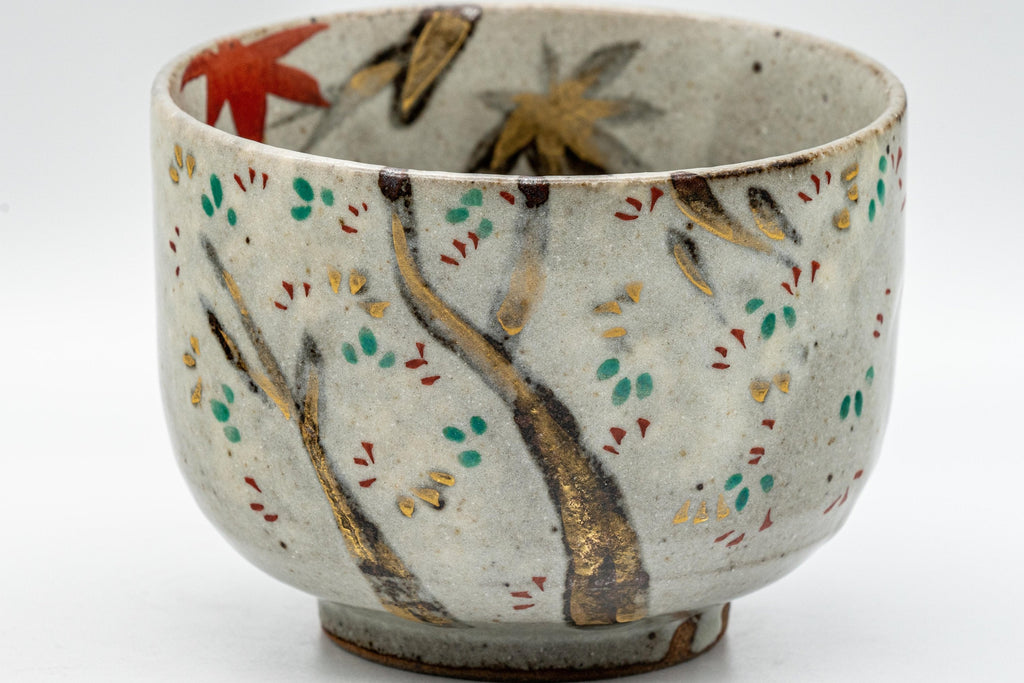 Japanese Matcha Bowl - Hantsutsu-gata Kyo-yaki Chawan - 350ml