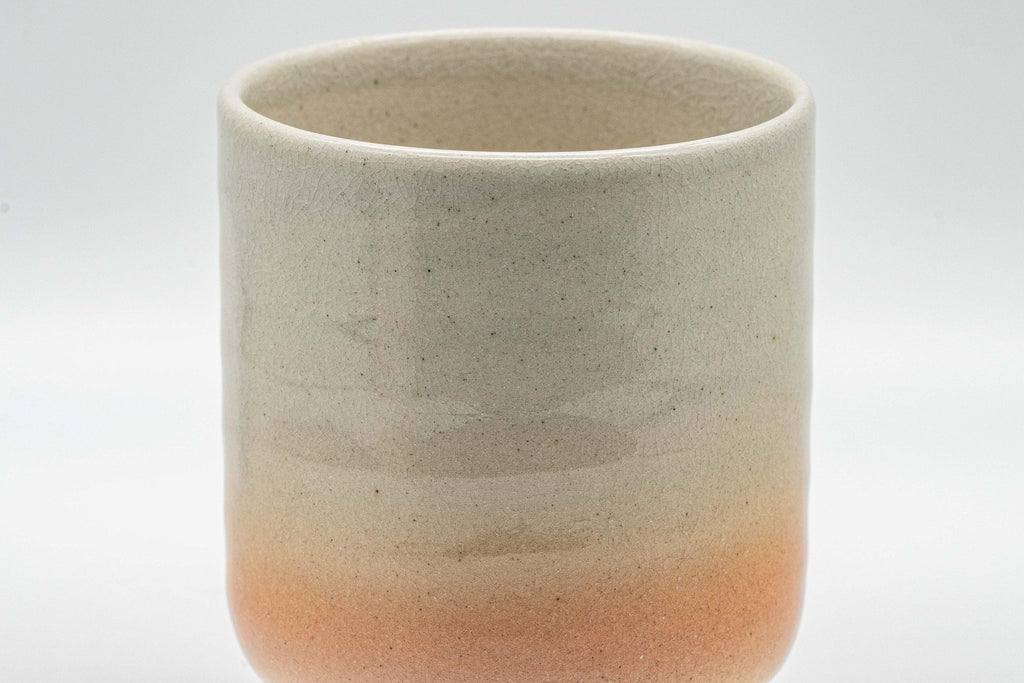 Japanese Teacups - Couple's Pair of Tsutsu-gata Hagi-yaki Meoto Yunomi
