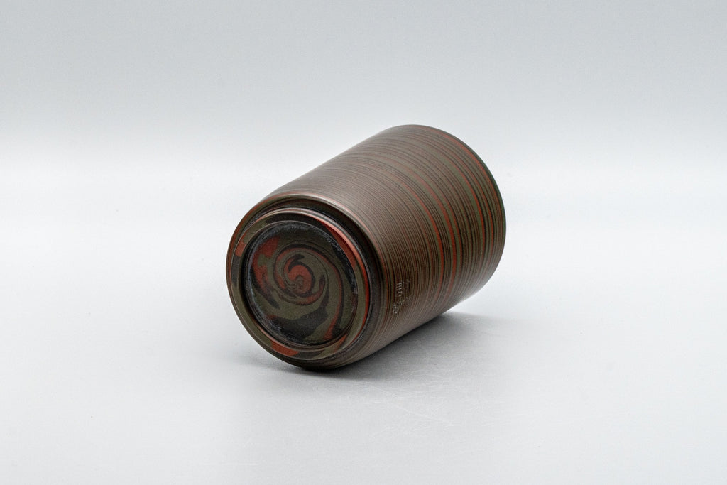 Japanese Teacup - Unzen Kiln Nerikomi Tokoname-yaki Tsutsu-gata Yunomi - 200ml