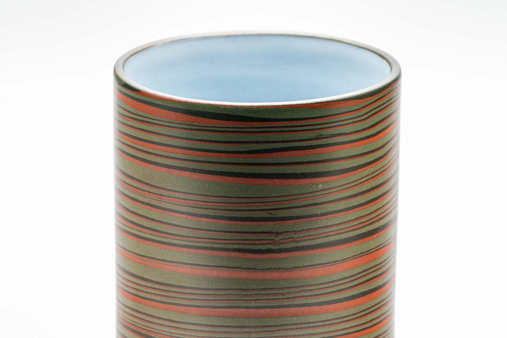Japanese Teacup - 雲仙窯 Unzen Kiln Nerikomi Tokoname-yaki Yunomi - 180ml