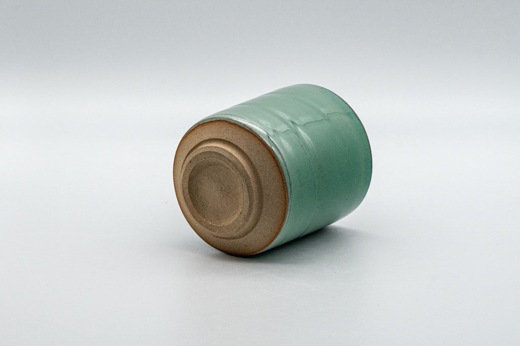Japanese Teacup - Turquoise Tsutsu-gata Yunomi - 150ml