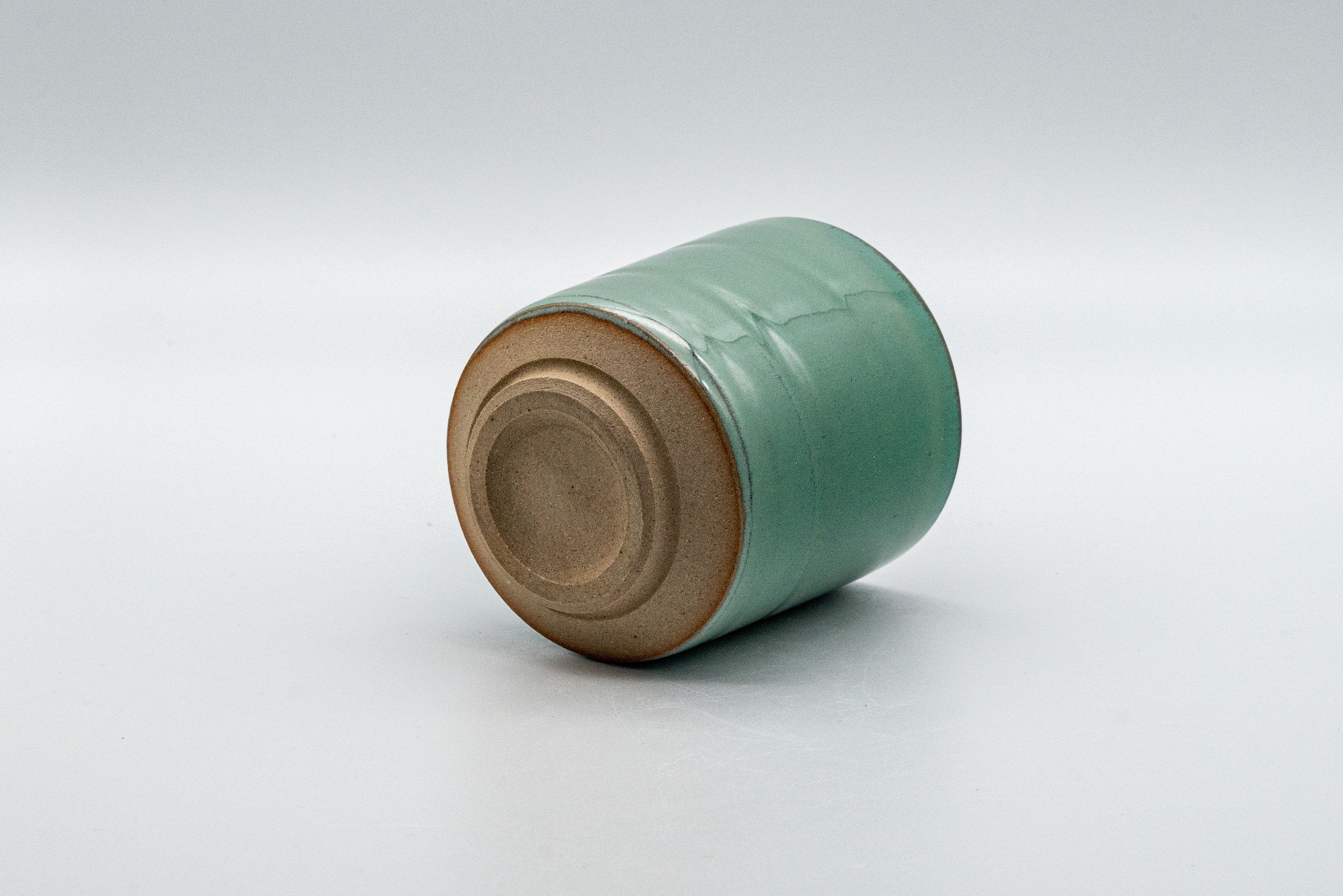 Japanese Teacup - Turquoise Tsutsu-gata Yunomi - 150ml